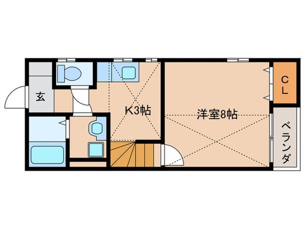 トレビアン本城の物件間取画像